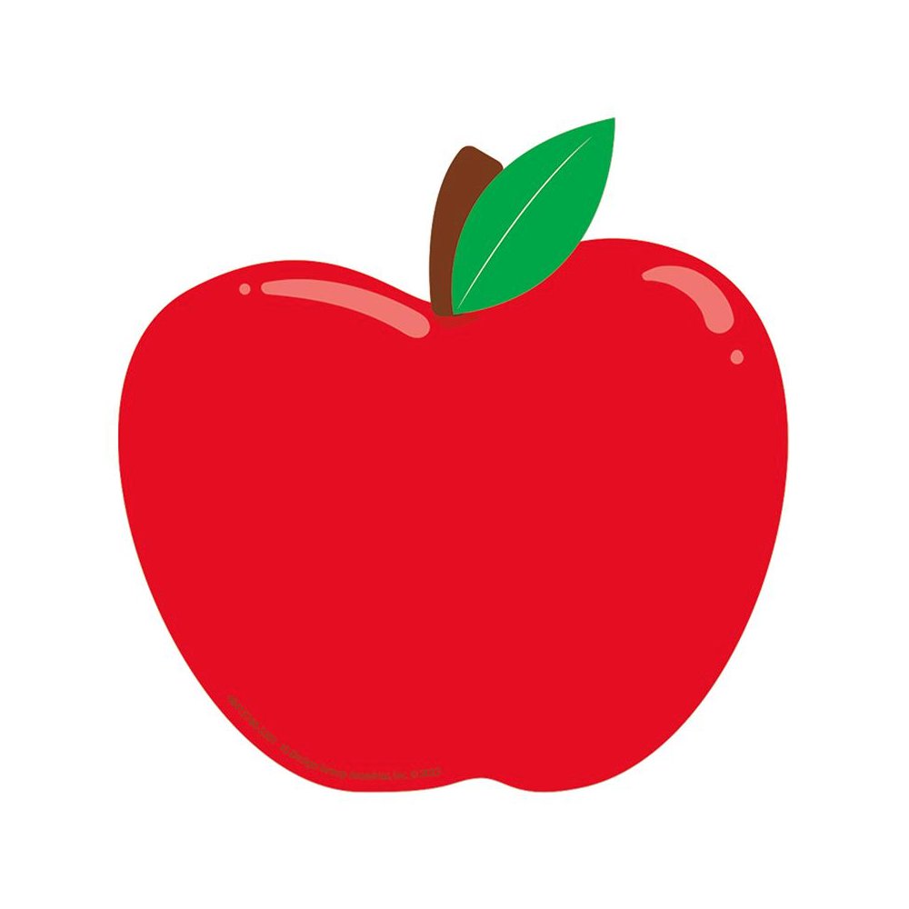 Apple Paper Cut-Outs, 36 Per Pack, 3 Packs. Picture 2