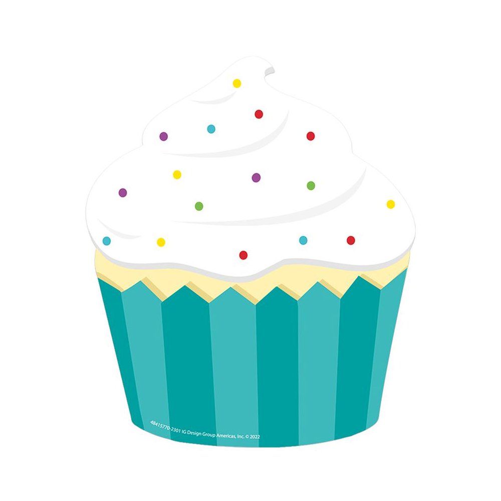 Cupcake Paper Cut-Outs, 36 Per Pack, 3 Packs. Picture 2