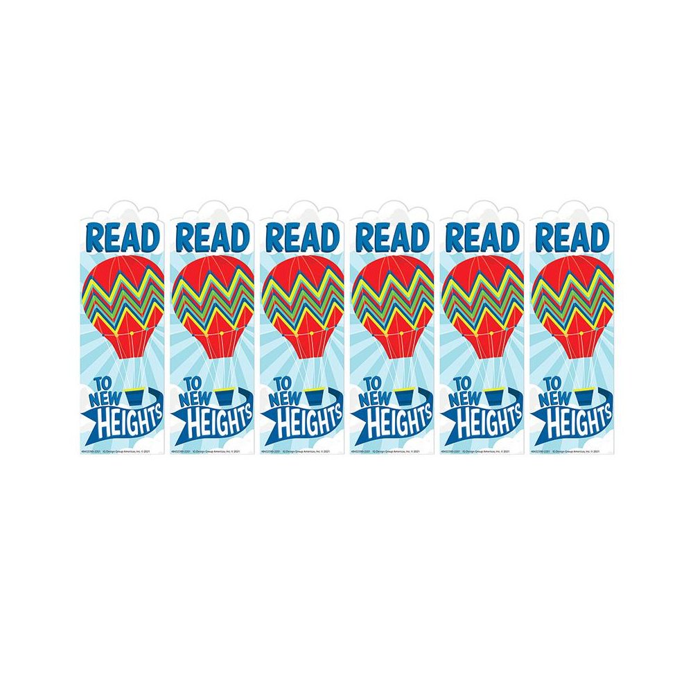 Hot Air Balloon New Heights Bookmarks, 36 Per Pack, 6 Packs. Picture 2