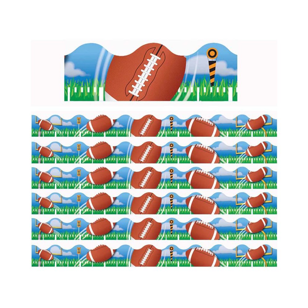 Football Deco Trim, 37 Feet Per Pack, 6 Packs. Picture 2
