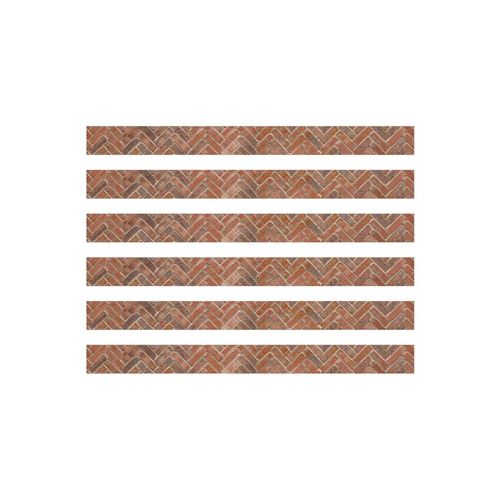Curiosity Garden Brick Extra Wide Deco Trim, 37 Feet Per Pack, 6 Packs. Picture 2
