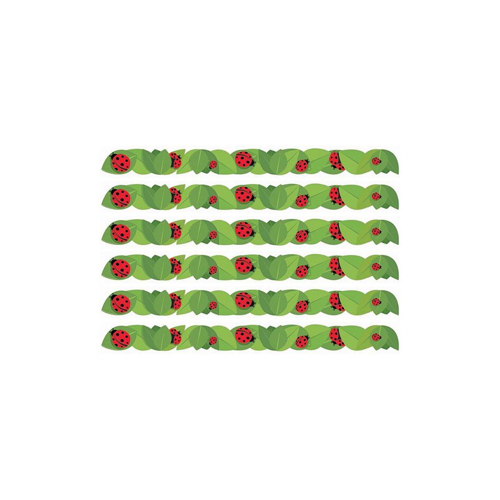 Ladybugs Extra Wide Deco Trim, 37 Feet Per Pack, 6 Packs. Picture 2