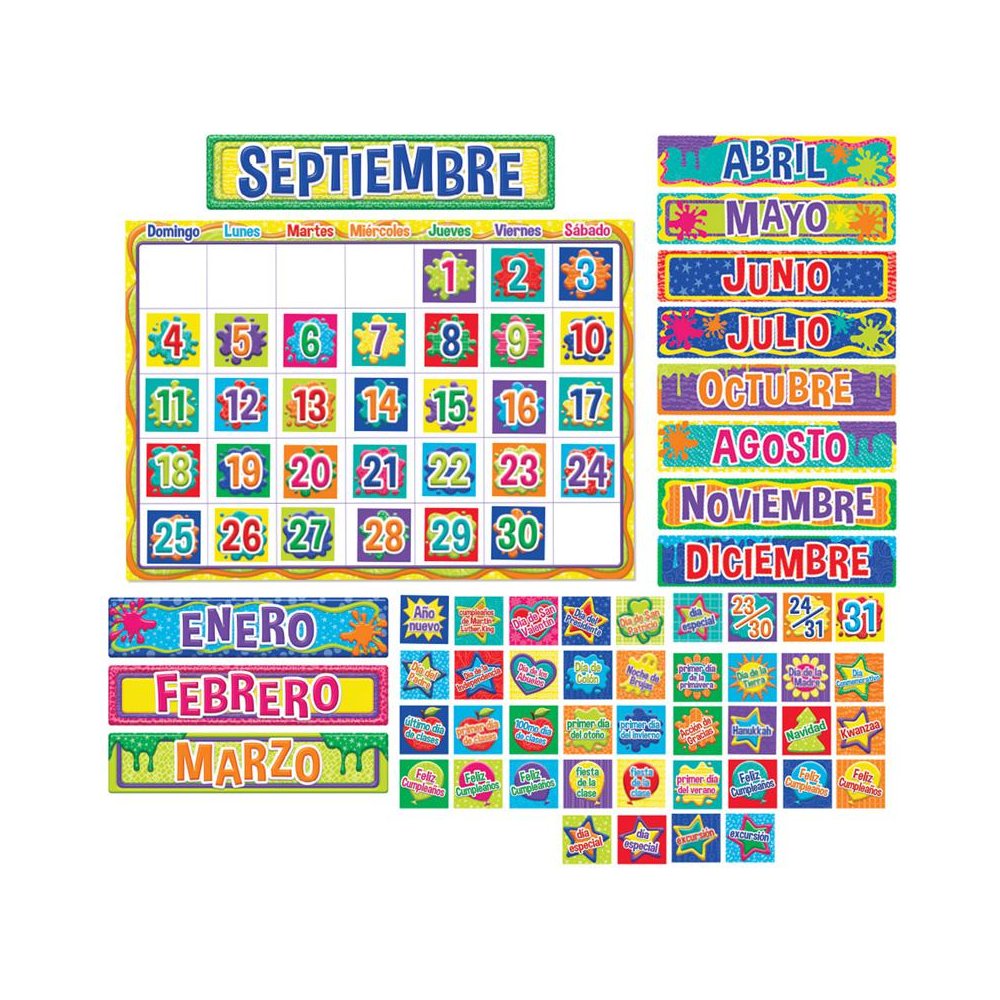Color My World Spanish Calendar Bulletin Board Sets. Picture 2