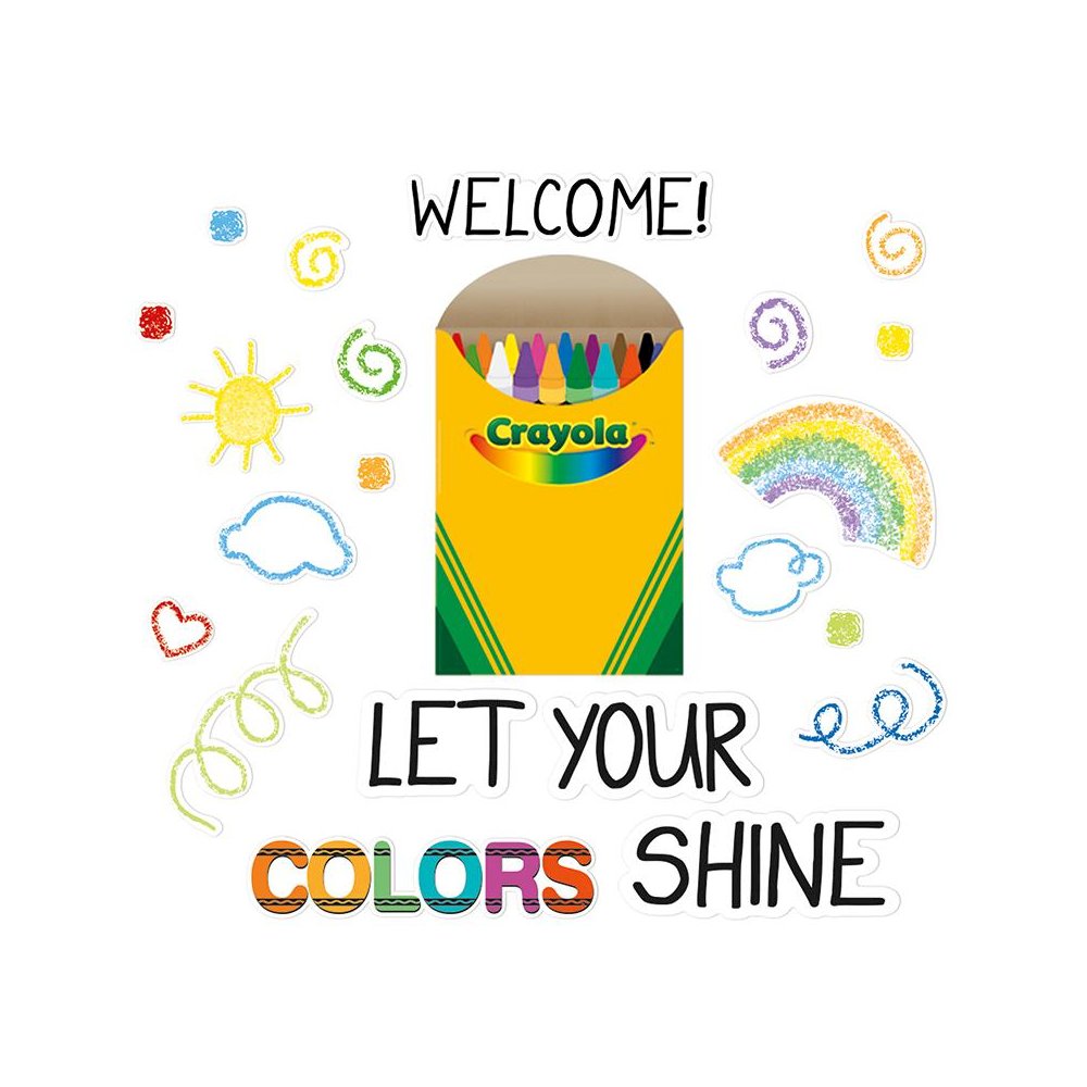 Crayola Let Your Colors Shine Bulletin Board Set. Picture 2