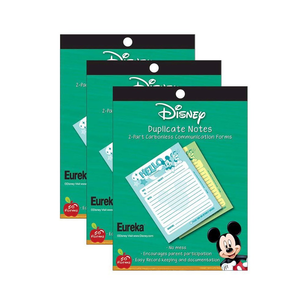 Mickey Hello Duplicate Notes, 50 Forms Per Pack, 3 Packs. Picture 2