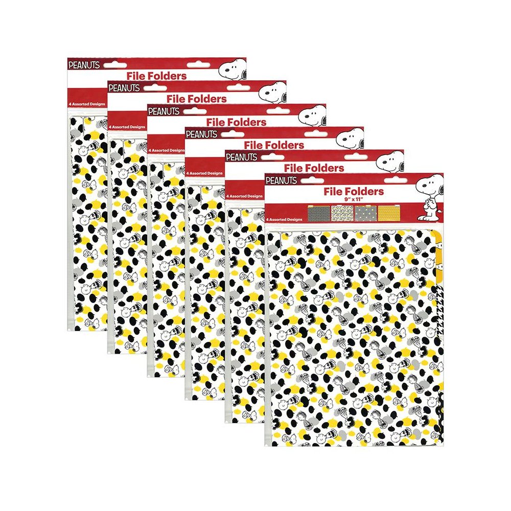 Peanuts Touch of Class File Folders, 4 Per Pack, 6 Packs. Picture 2