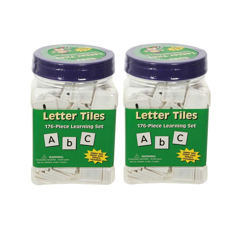 Tub of Letter Tiles, 176 Per Pack, 2 Packs. Picture 2