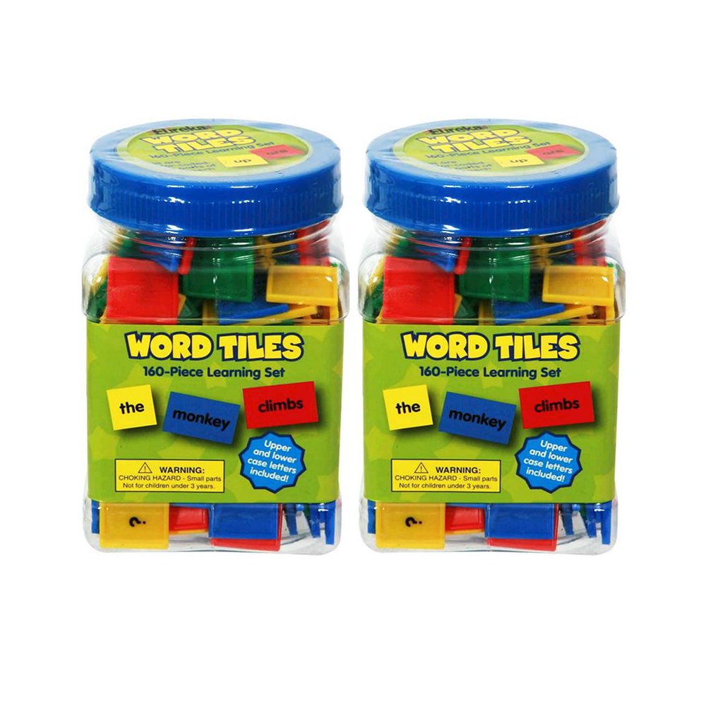 Tub of Word Tiles, 160 Per Set, 2 Sets. Picture 2