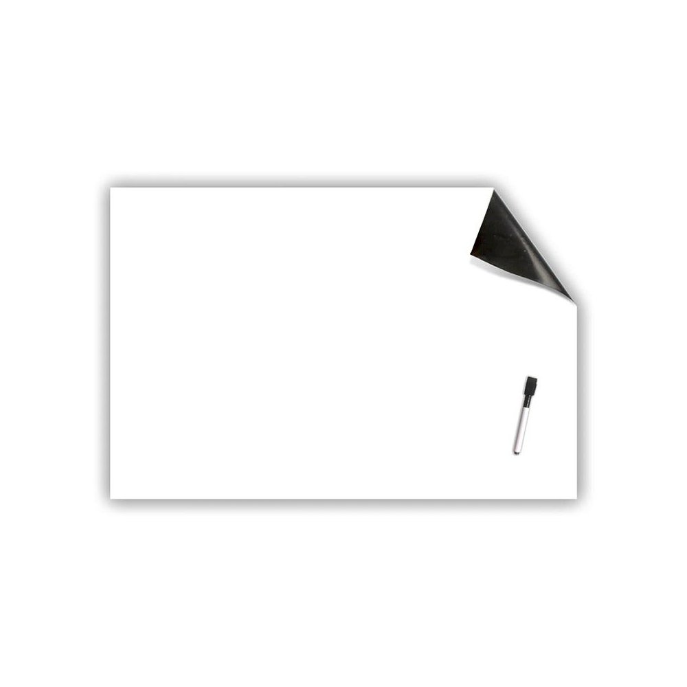 Repositionable Whiteboard Stickable with Dry Erase Marker, 24" x 36". Picture 2