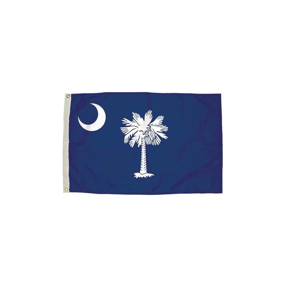 Durawavez Nylon Outdoor Flag with Heading & Grommets, South Carolina, 3ft x 5ft. Picture 2
