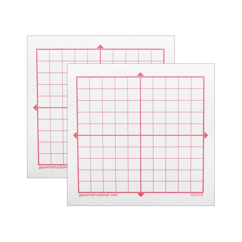 Graphing 3M Post-it Notes, 10 x 10 Square Grid, 4 Pads Per Pack, 2 Packs. Picture 2