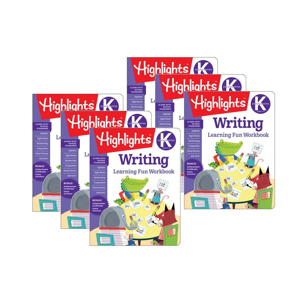 Learning Fun Workbooks, Kindergarten Writing, Pack of 6. Picture 2
