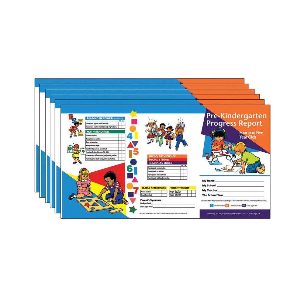 Pre-Kindergarten Progress Report (4 and 5 year olds), 10 Per Pack, 6 Packs. Picture 2