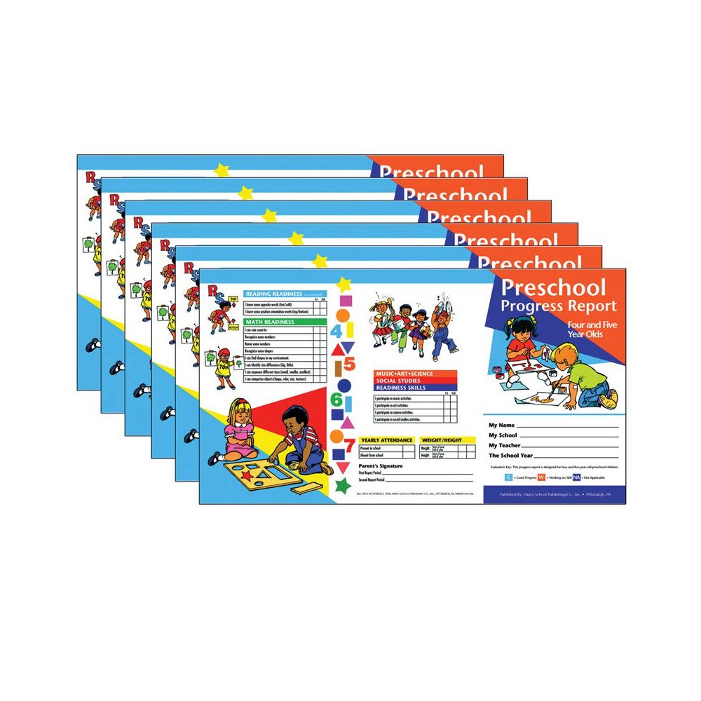 Preschool Progress Report, Ages 4-5, 10 Per Pack, 6 Packs. Picture 2