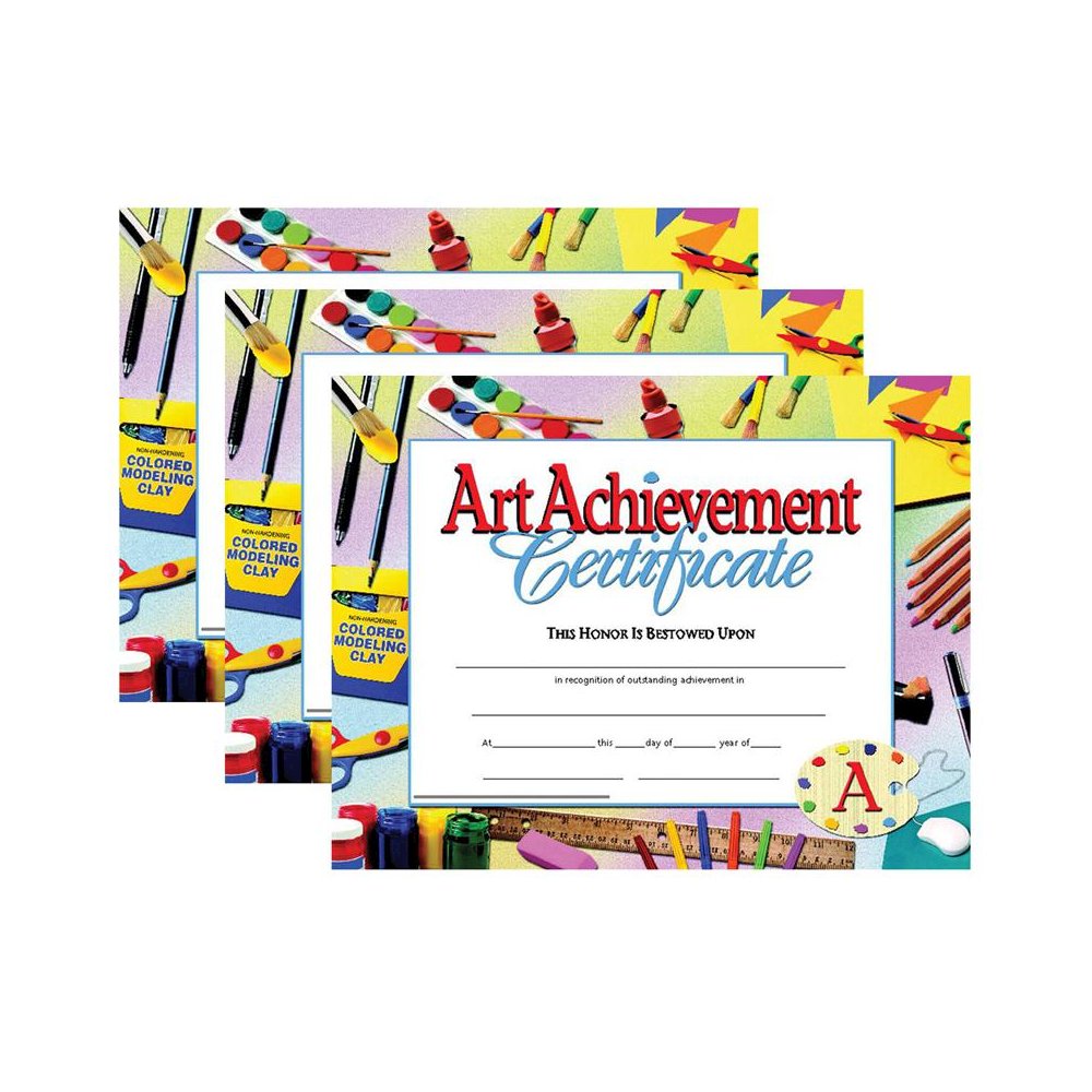 Art Achievement Certificate, 30 Per Pack, 3 Packs. Picture 2