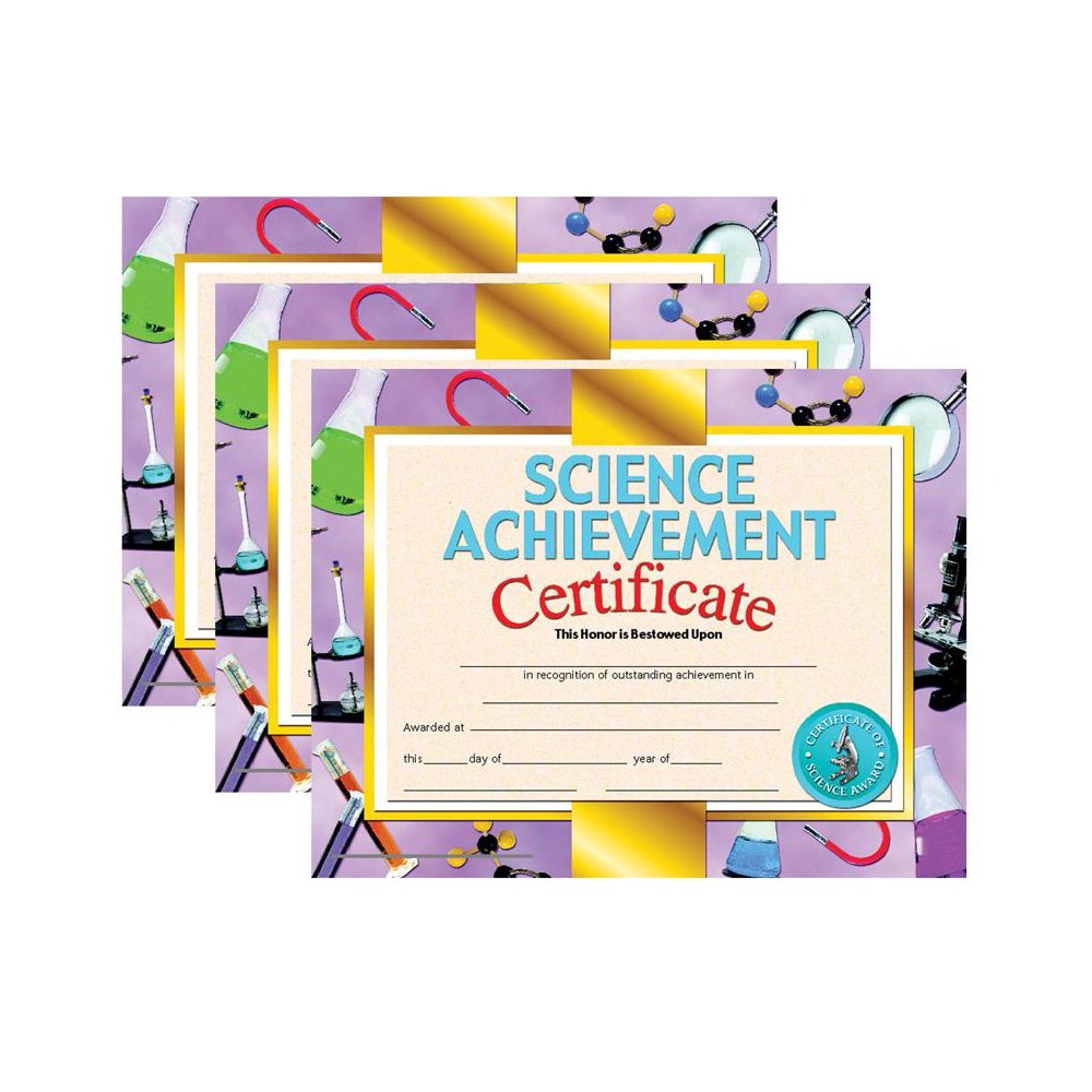Science Achievement Certificate, 30 Per Pack, 3 Packs. Picture 2