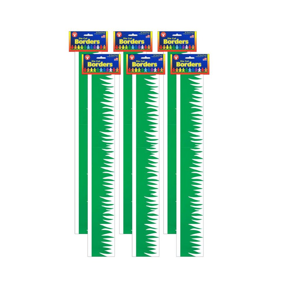 Green Grass Border, 36 Feet Per Pack, 6 Packs. Picture 2
