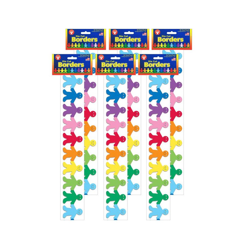 Rainbow Kids Mighty Brights Border, 36 Feet Per Pack, 6 Packs. Picture 2