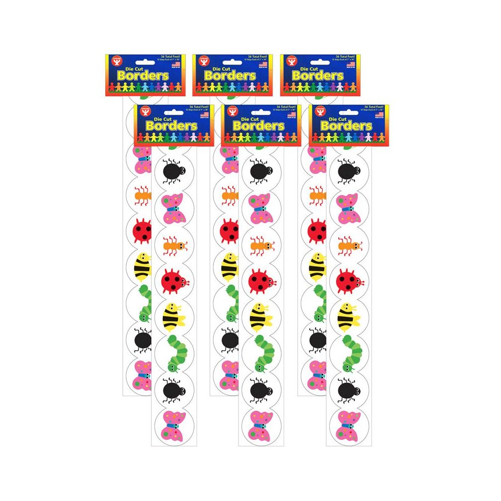 Bugs Border, 12 Strips/36 Feet Per Pack, 6 Packs. Picture 2