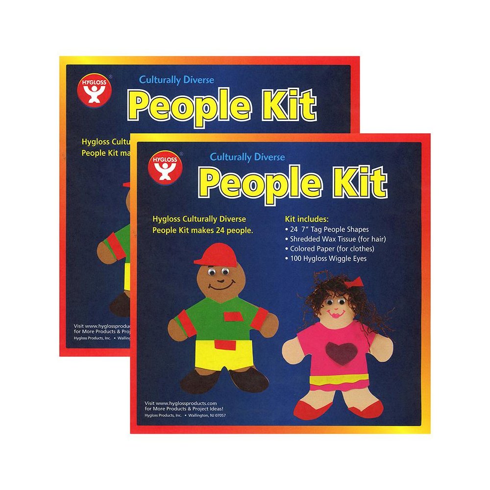 Culturally Diverse People Kit, 7", 24 Per Pack, 2 Packs. Picture 2