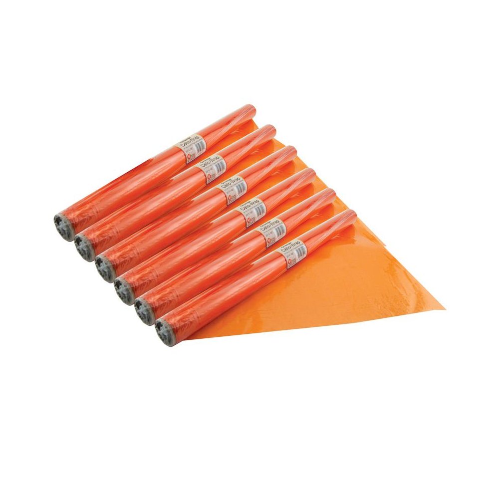 Cello-Wrap Roll, Orange, 20" x 12.5', 6 Rolls. Picture 2