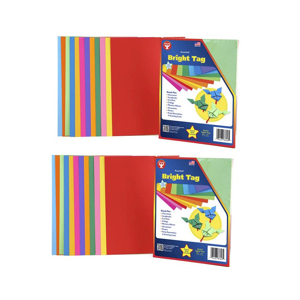 Bright Tag, 8.5" x 11", 48 Sheets Per Pack, 2 Packs. Picture 2