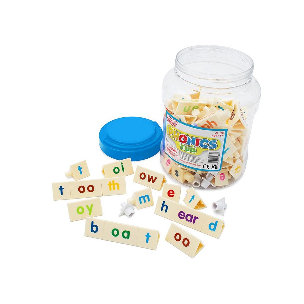 Phonics Tri-Blocks Tub, 90 Pieces. Picture 2