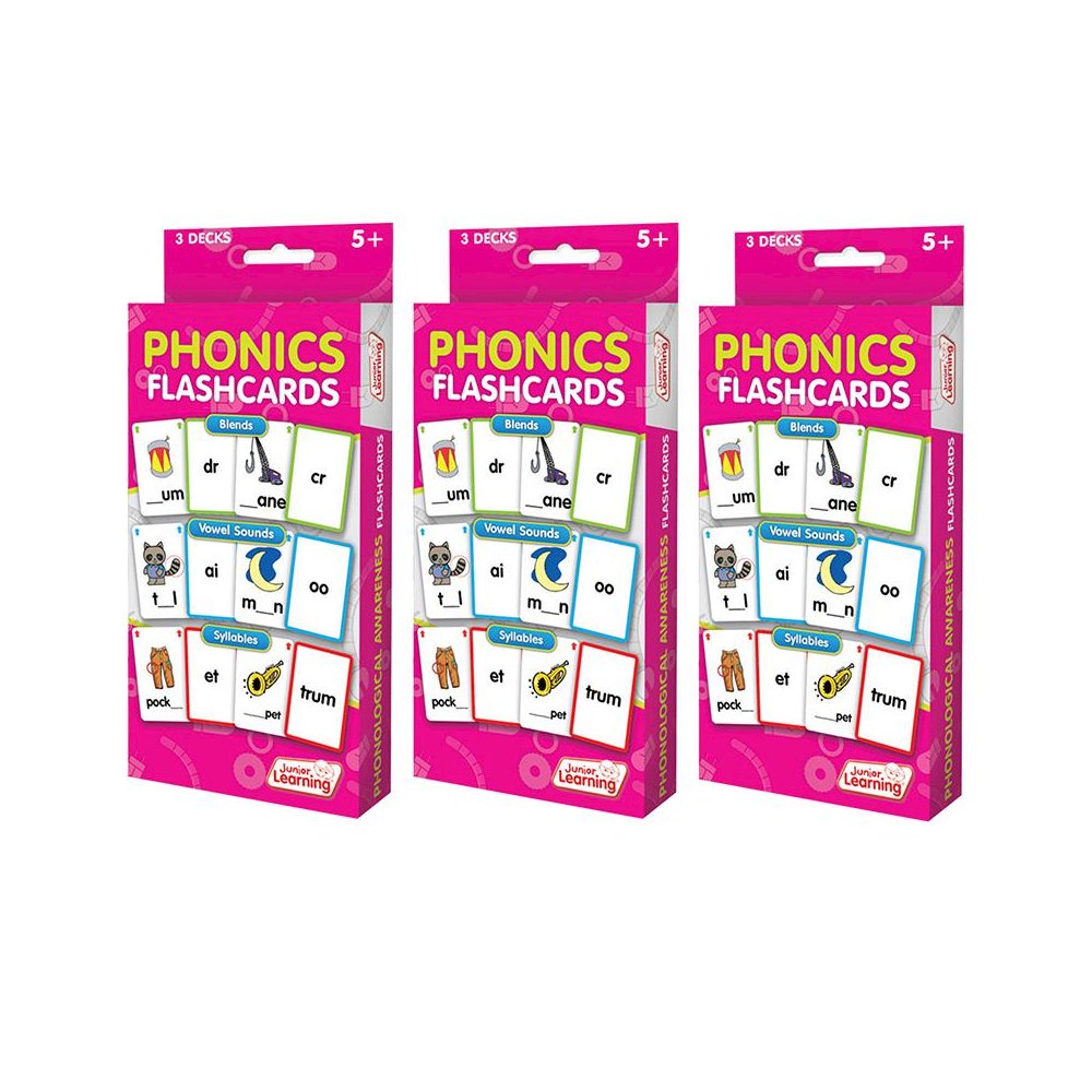 Phonics Flashcards, 3 Sets Per Pack, 3 Packs. Picture 2