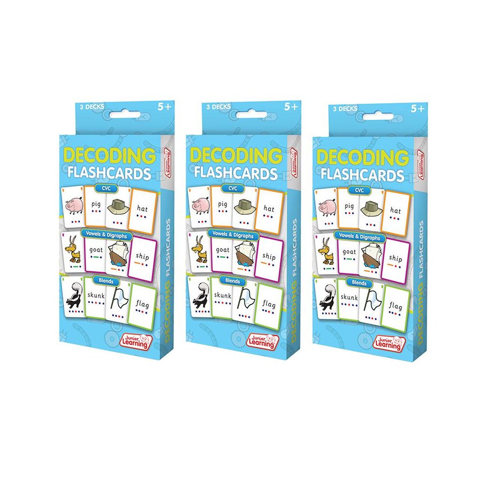 Decoding Flashcards, 3 Sets Per Pack, 3 Packs. Picture 2