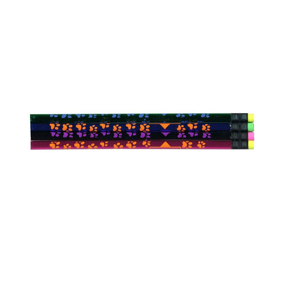 Thermo Paw Prints Pencils, Assorted Colors, 12 Per Pack, 12 Packs. Picture 2