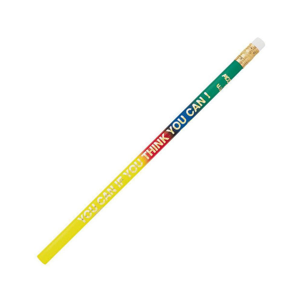 "You Can If You Think You Can!" Pencils, 12 Per Pack, 12 Packs. Picture 2