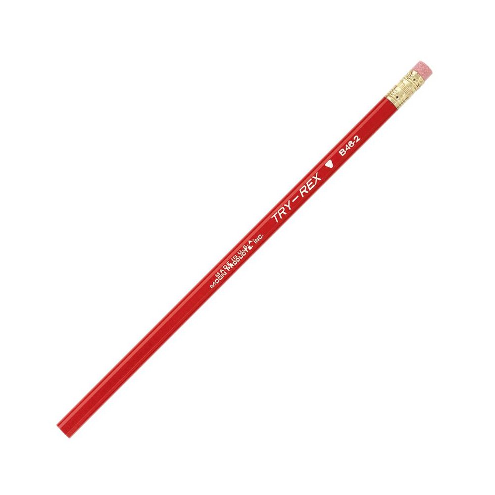 Try Rex Pencil, Regular With Eraser, 12 Per Pack, 12 Packs. Picture 2