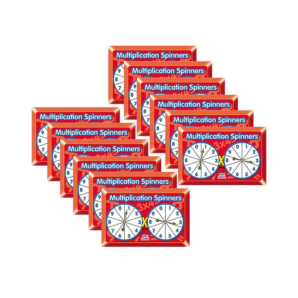 Multiplication Spinners, Pack of 12. Picture 2