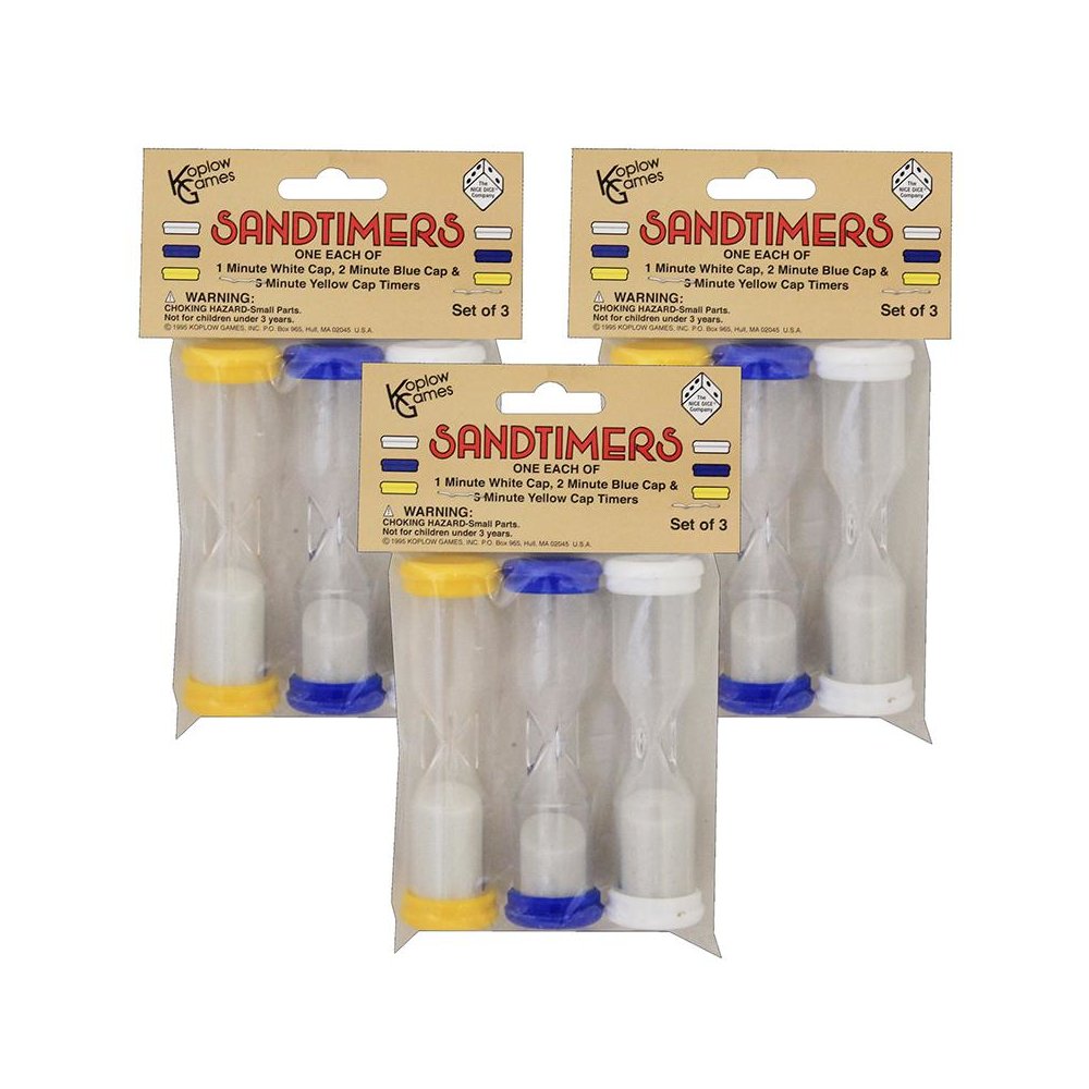 Sandtimer Combo, 3 Per Set, 3 Sets. Picture 2