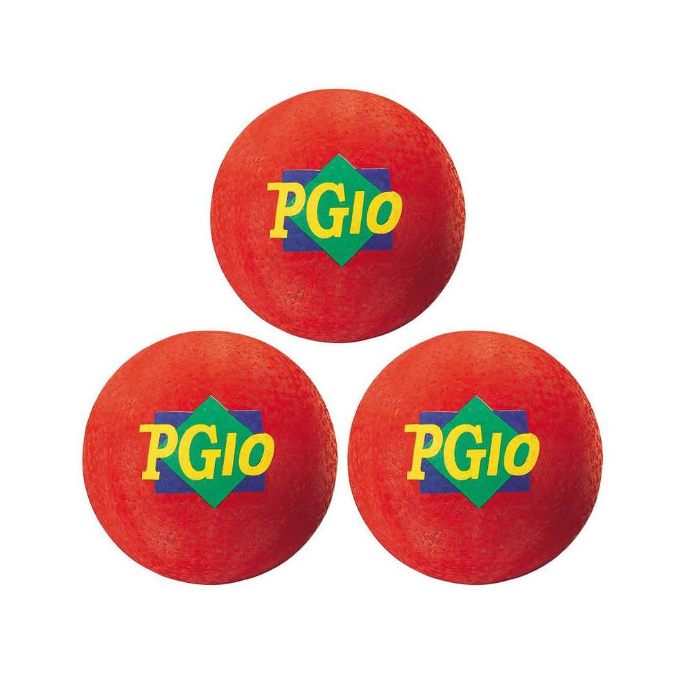 Playground Ball, 10-Inch, Red, Pack of 3. Picture 2