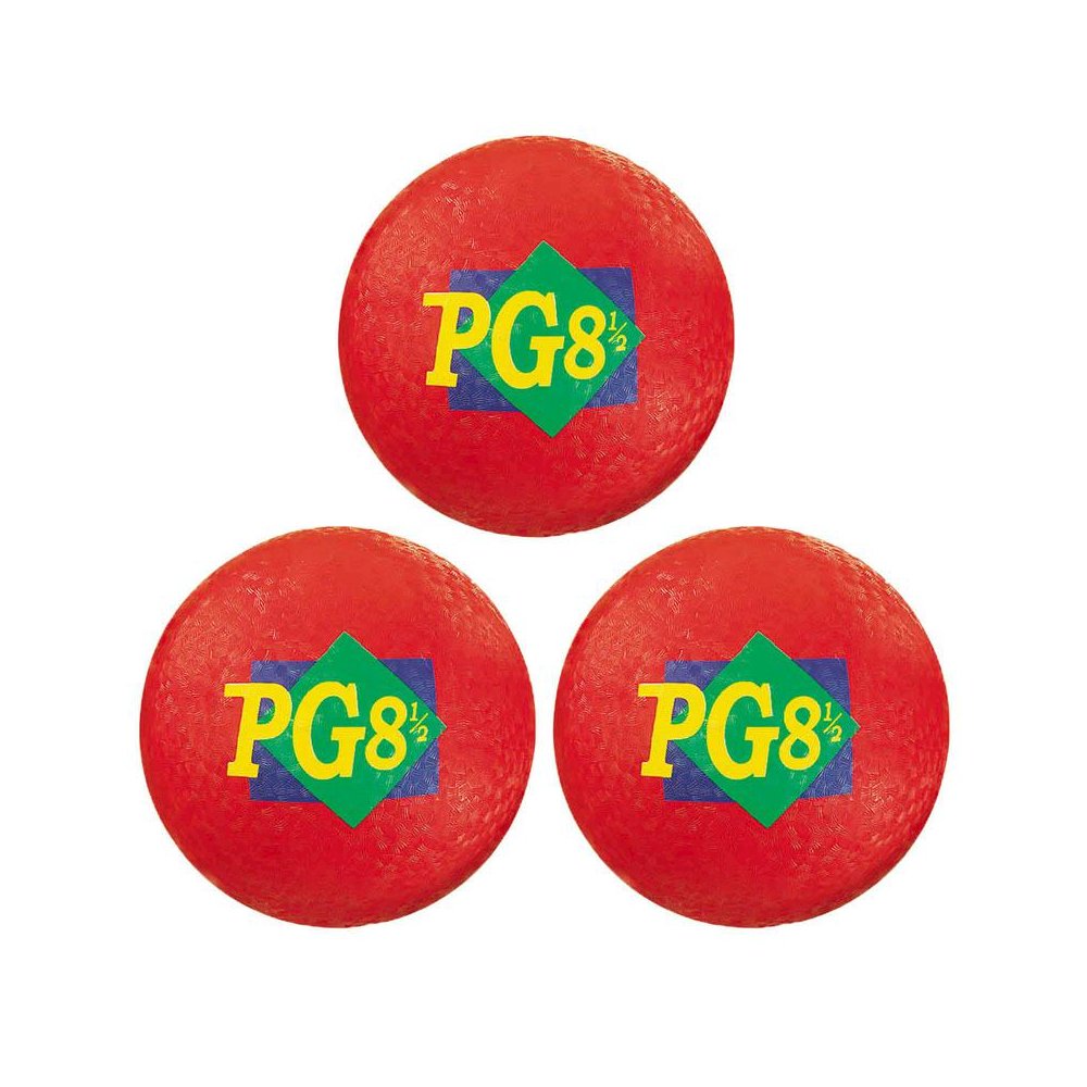 Playground Ball, 8.5-Inch, Red, Pack of 3. Picture 2