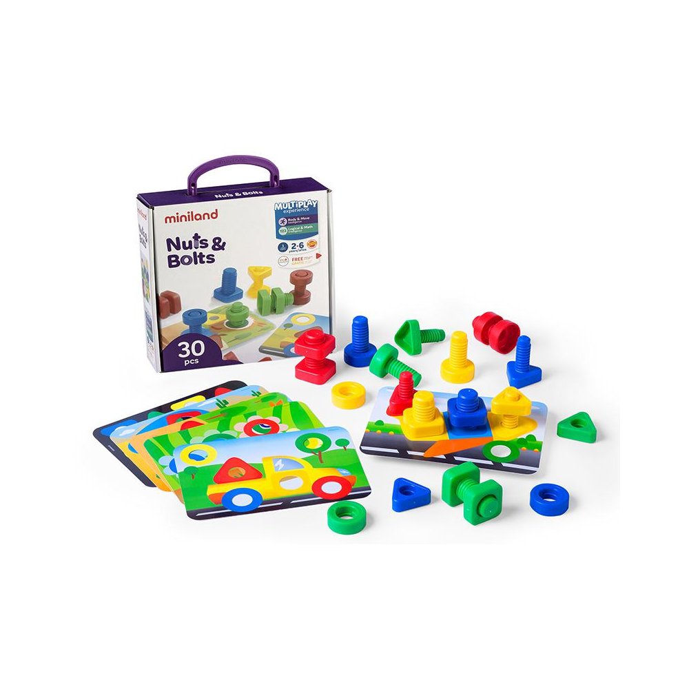 Nuts & Bolts School Activity Set, 24-Piece Set. Picture 2
