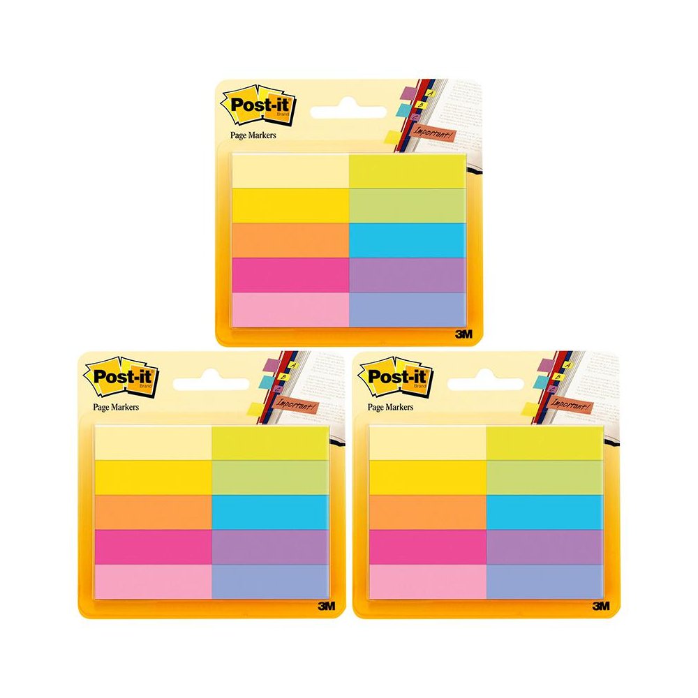 Page Markers, 50 Sheets/Pad, 10 Pads/Pack, 3 Packs. Picture 2