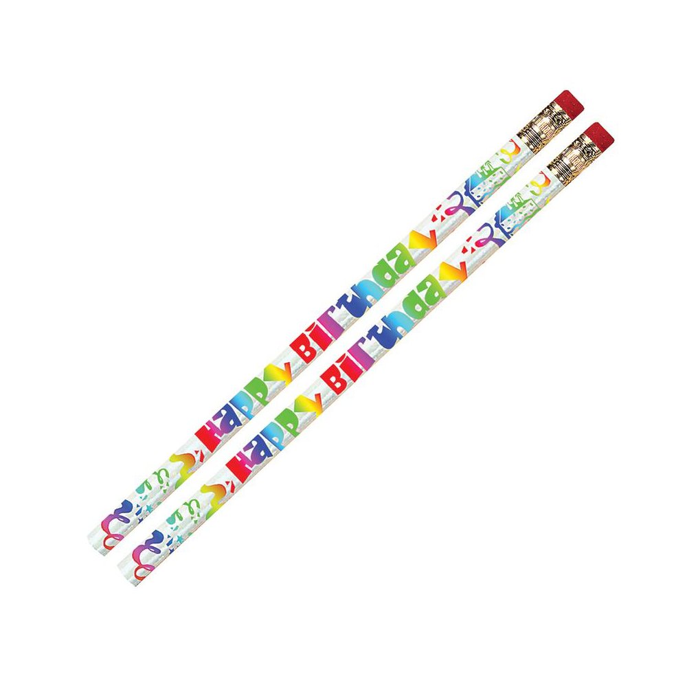 Happy Birthday Fiesta Pencils, 12 Per Pack, 12 Packs. Picture 2