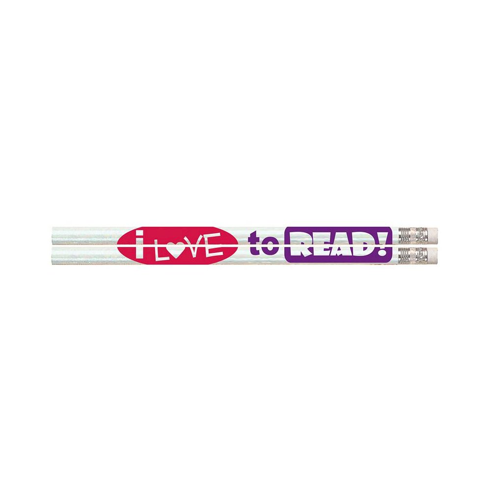 I Love to Read! Pencils, 12 Per Pack, 12 Packs. Picture 2