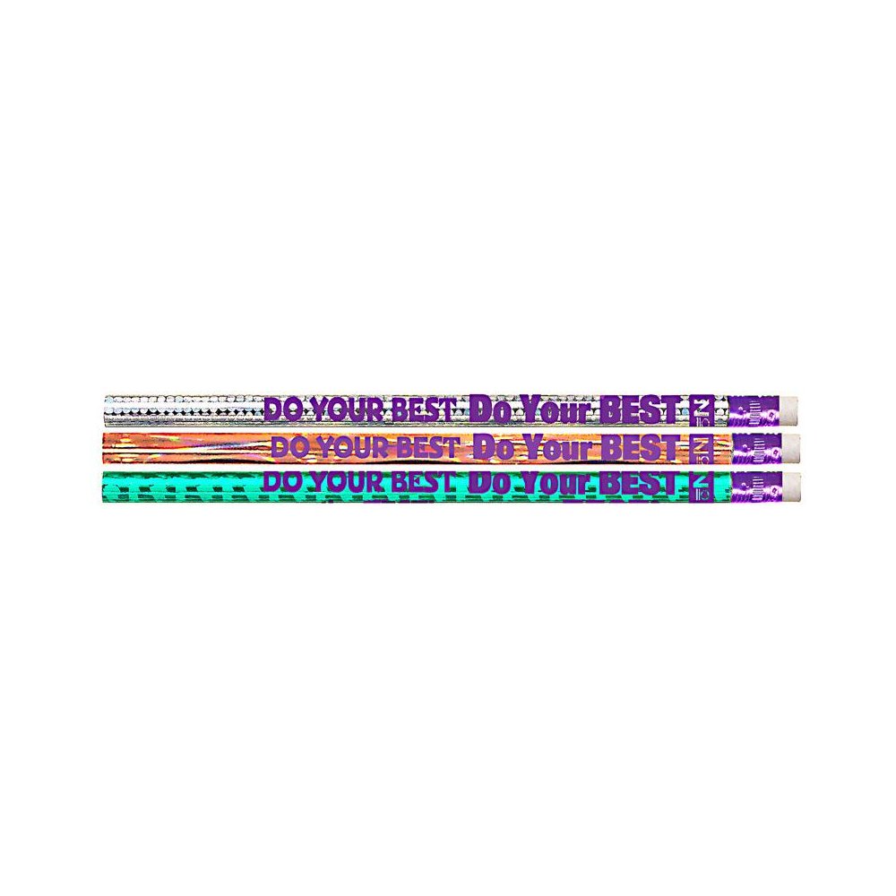 Do Your Best On The Test Motivational/Fun Pencils, 12 Per Pack, 12 Packs. Picture 2