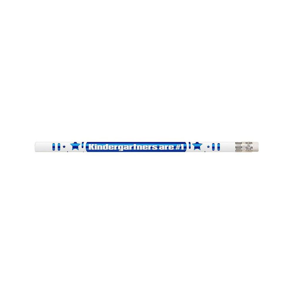 Kindergartners Are #1 Motivational Pencils, 12 Per Pack, 12 Packs. Picture 2