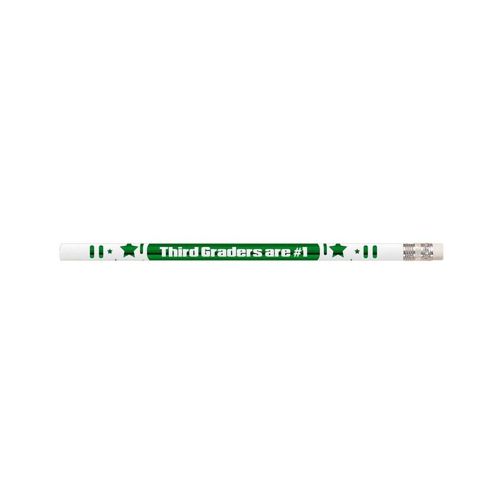 3rd Graders Are #1 Motivational Pencils, 12 Per Pack, 12 Packs. Picture 2