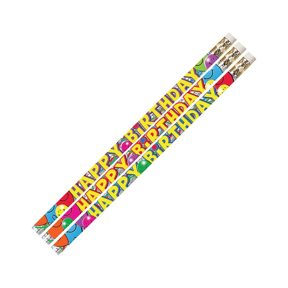 Birthday Bash Motivational/Fun Pencils, 12 Per Pack, 12 Packs. Picture 2