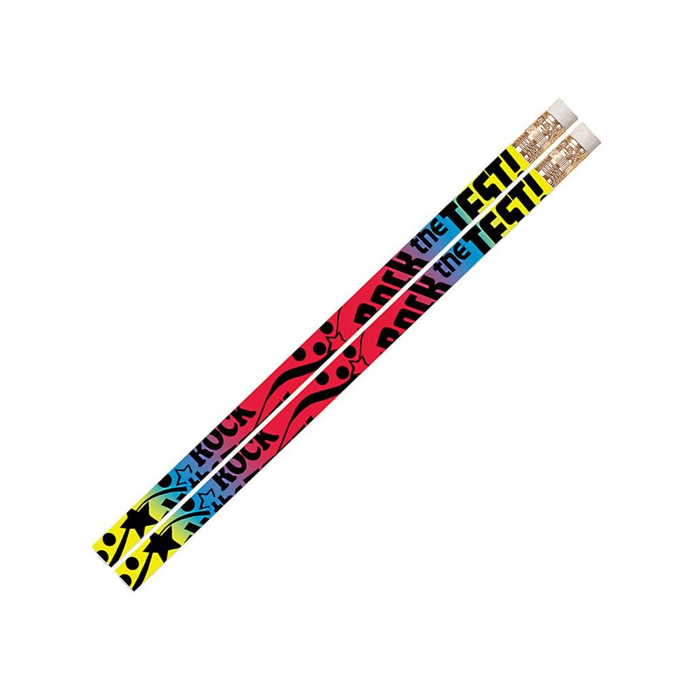 Rock The Test Motivational Pencils, 12 Per Pack, 12 Packs. Picture 2
