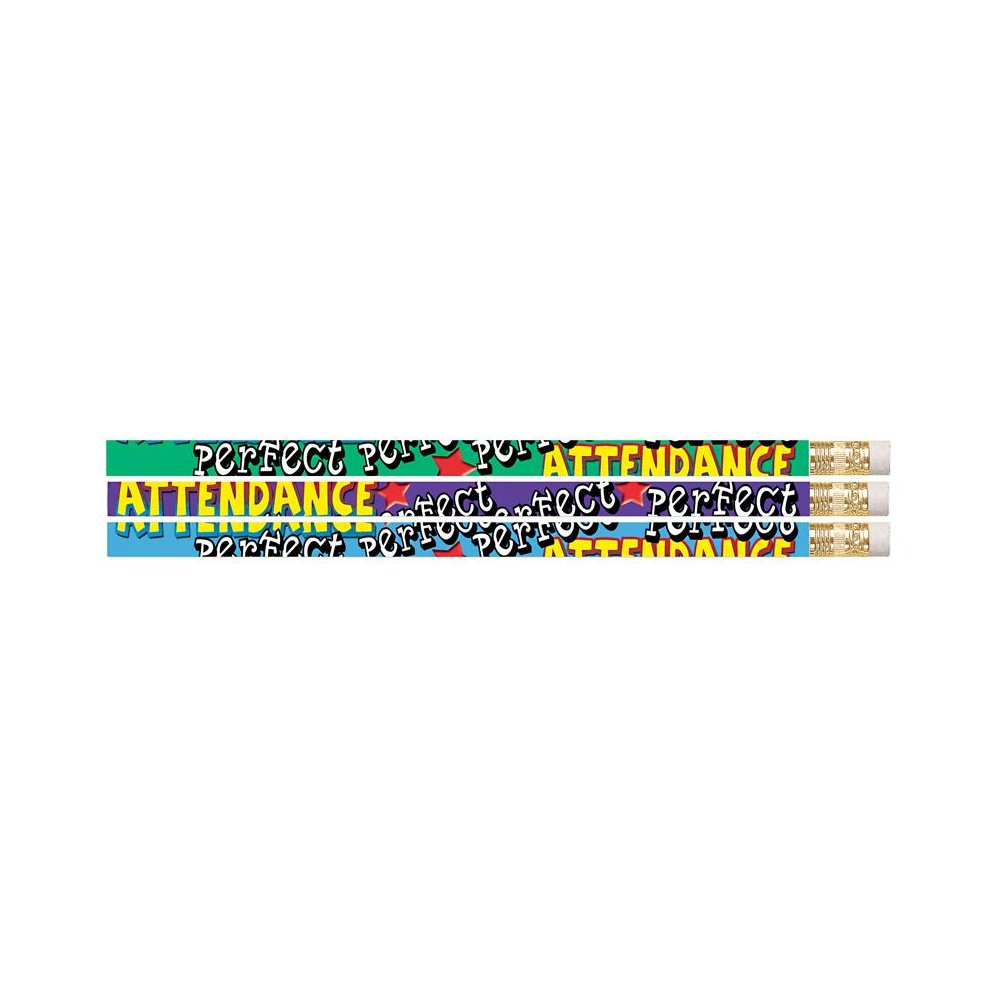 Perfect Attendance Motivational Pencils, 12 Per Pack, 12 Packs. Picture 2