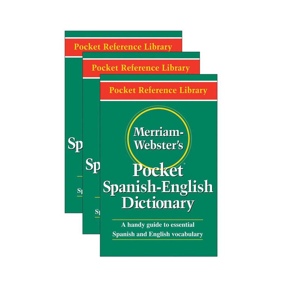 Pocket Spanish-English Dictionary, Paperback, Pack of 3. Picture 2