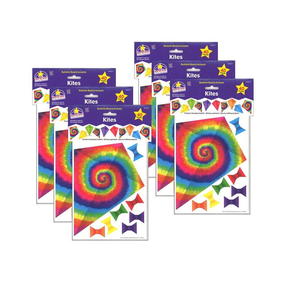 Bulletin Board Accents, Kites - Soar To Your Potential, 40 Per Pack, 6 Packs. Picture 2