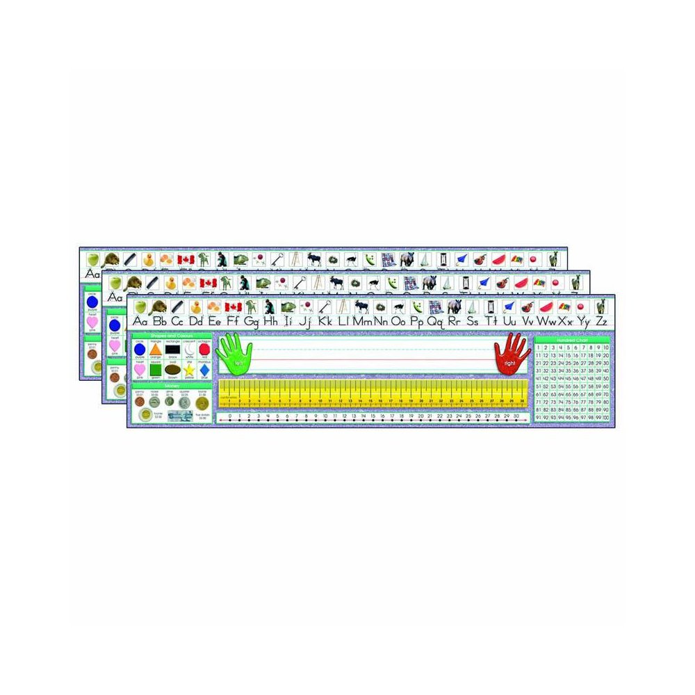 Canadian Traditional Manuscript Desk Plates, 36 Per Pack, 3 Packs. Picture 2