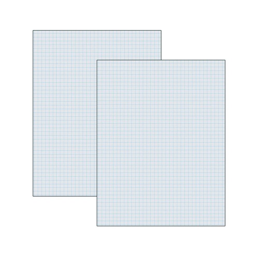 Graphing Paper, White, 1/4" Quadrille Ruled,500 Sheets Per Pack, 2 Packs. Picture 2